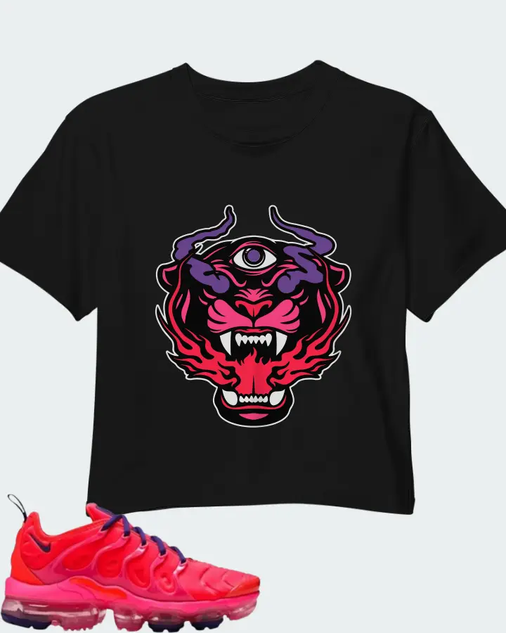 Nike Air VaporMax Plus Bright Crimson Matching Crop Top