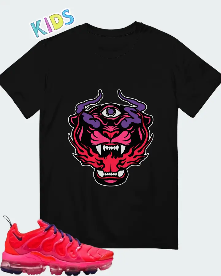 Nike Air VaporMax Plus Bright Crimson Matching Kid's T-Shirt