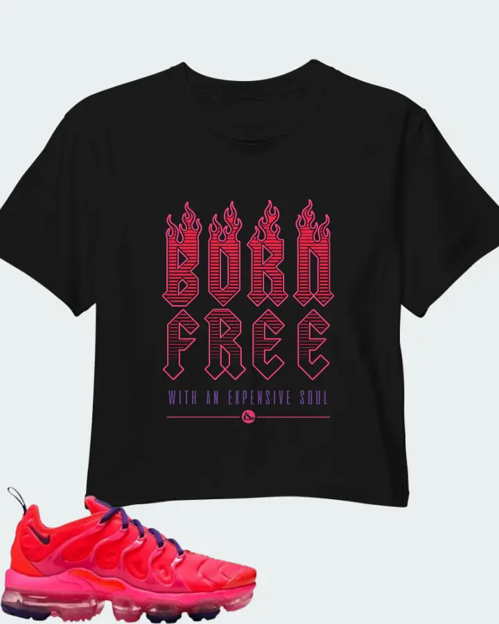 Nike Air VaporMax Plus Bright Crimson  Matching Crop Top