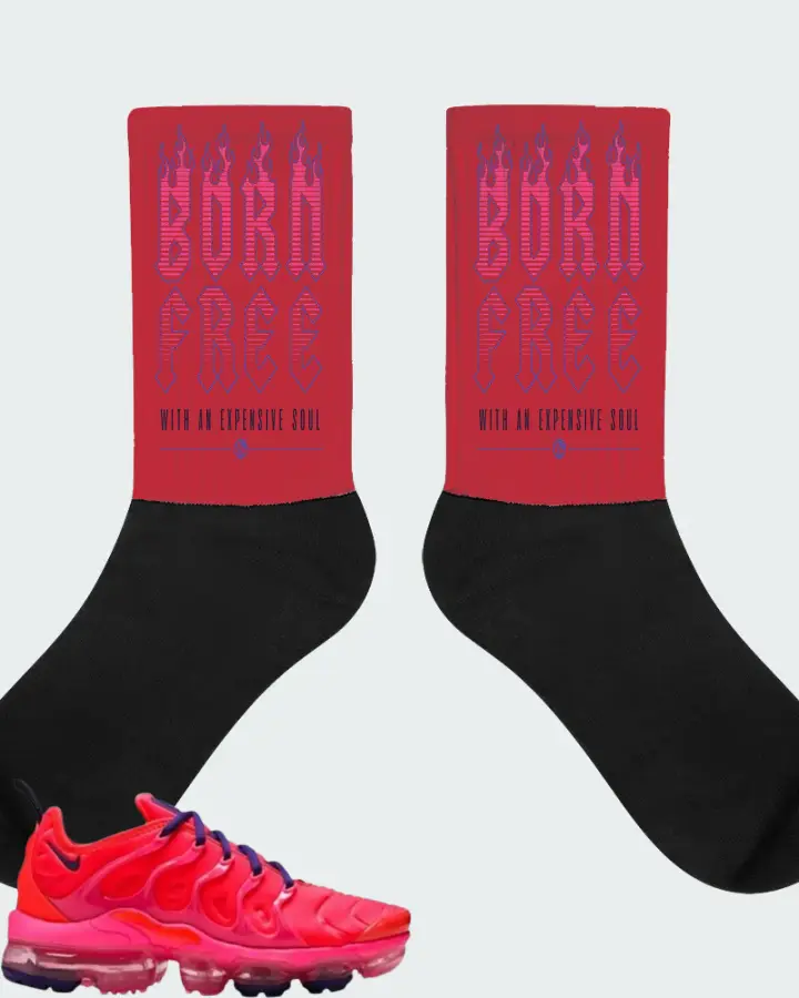 Nike Air VaporMax Plus Bright Crimson  Matching Socks