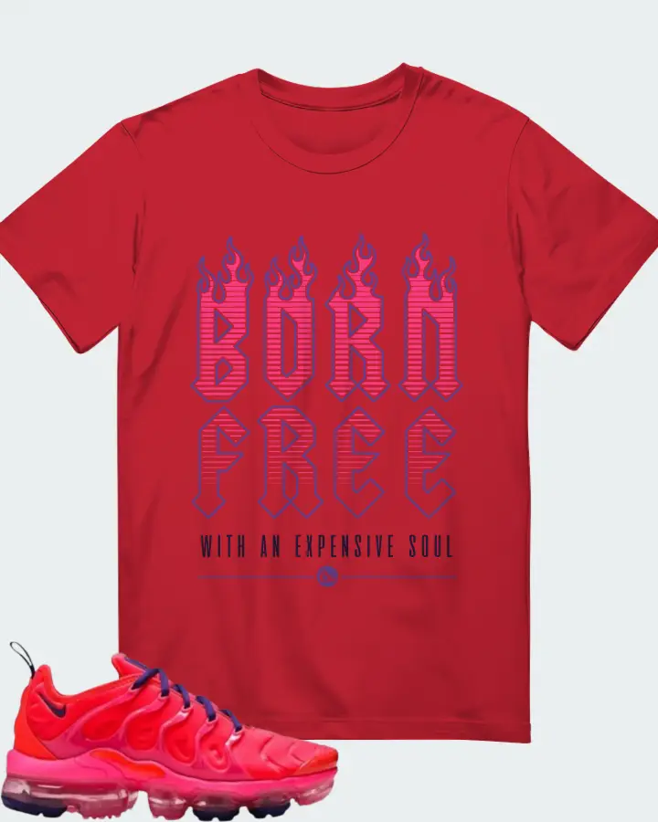 Nike Air VaporMax Plus Bright Crimson  Matching T-Shirt