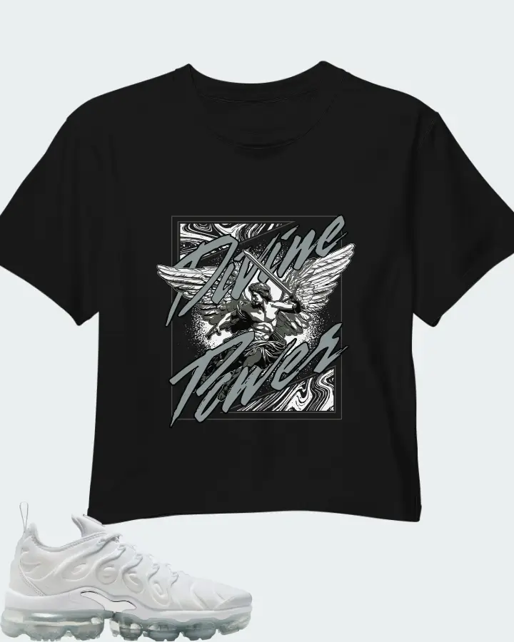 Nike Air VaporMax Plus White Chrome Matching Crop Top