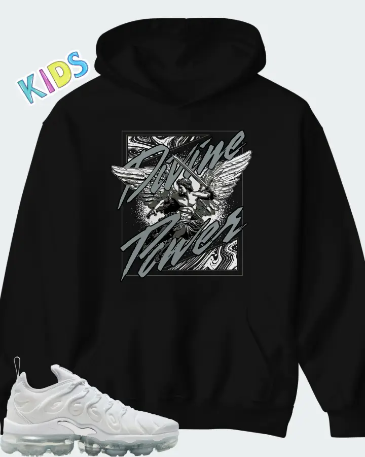 Nike Air VaporMax Plus White Chrome Matching Kid's Hoodie