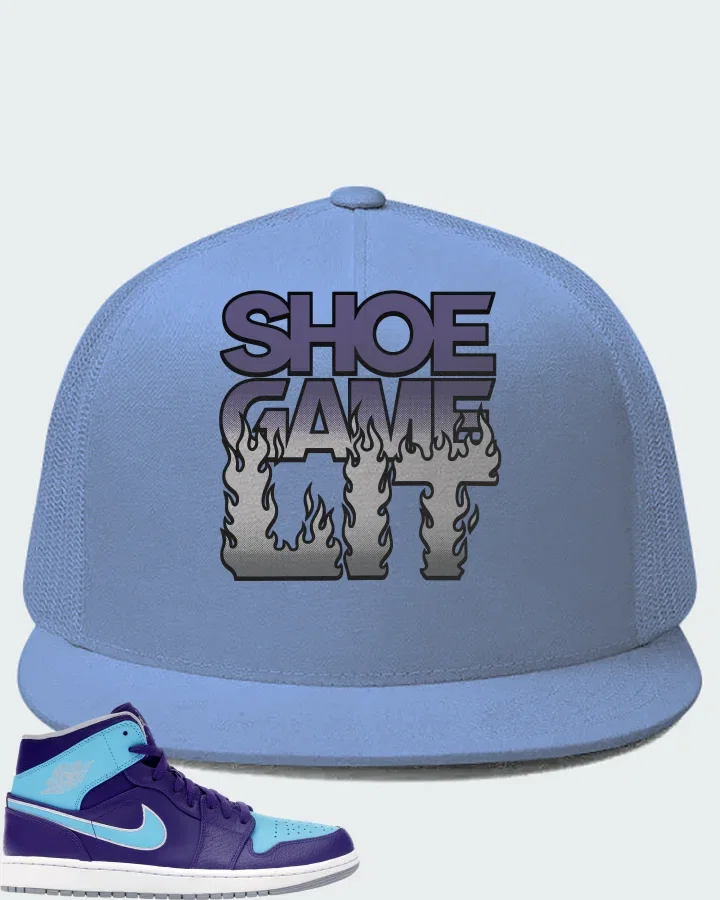 Air Jordan 1 Mid Gamma Blue Matching Hat