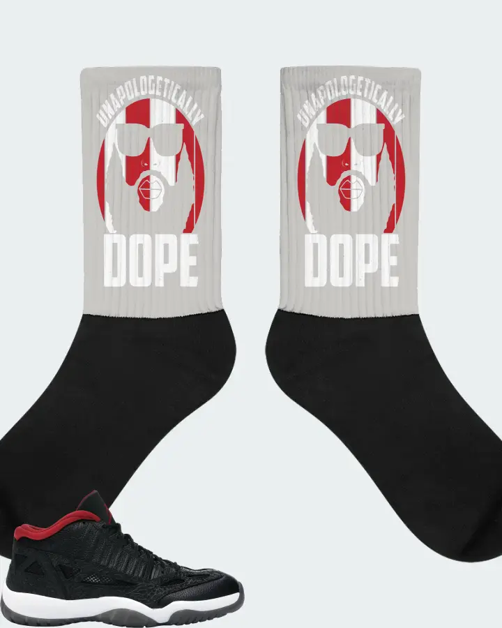 Jordan 11 Retro Low Sneaker Matching Grey Socks - UNAPOLOGETICALLY DOPE Man