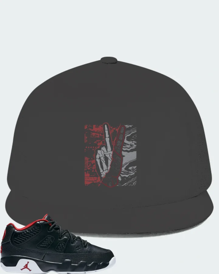 Jordan 9 Retro Low Snakeskin (PS) Sneaker Matching Dark Grey Hat - Peace of mind