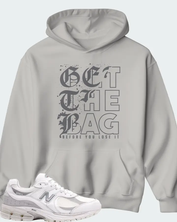 New Balance 2002R Gore-Tex White Brighton Grey Matching Hoodie