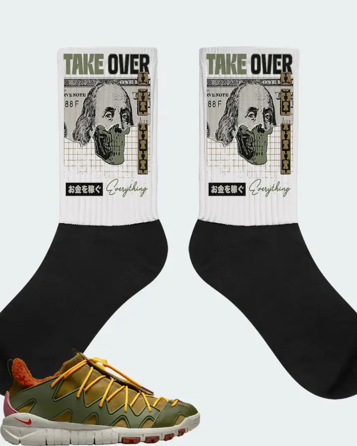 Nike Free Crater Trail Boot Sneaker Matching White Socks - Take Over