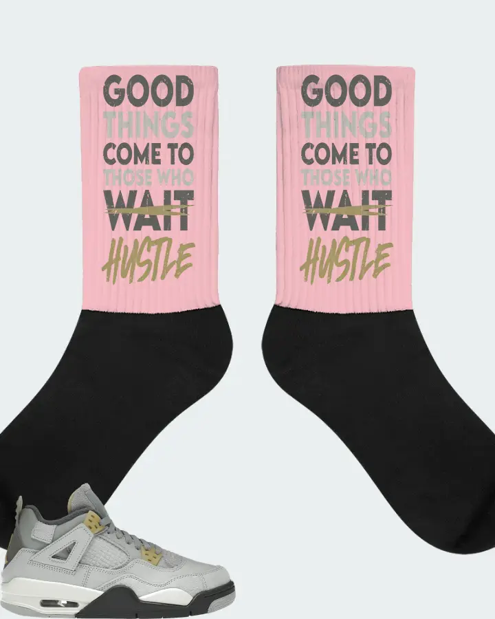 Jordan 4 Retro SE Sneaker Matching Pink Socks - Good Things Come