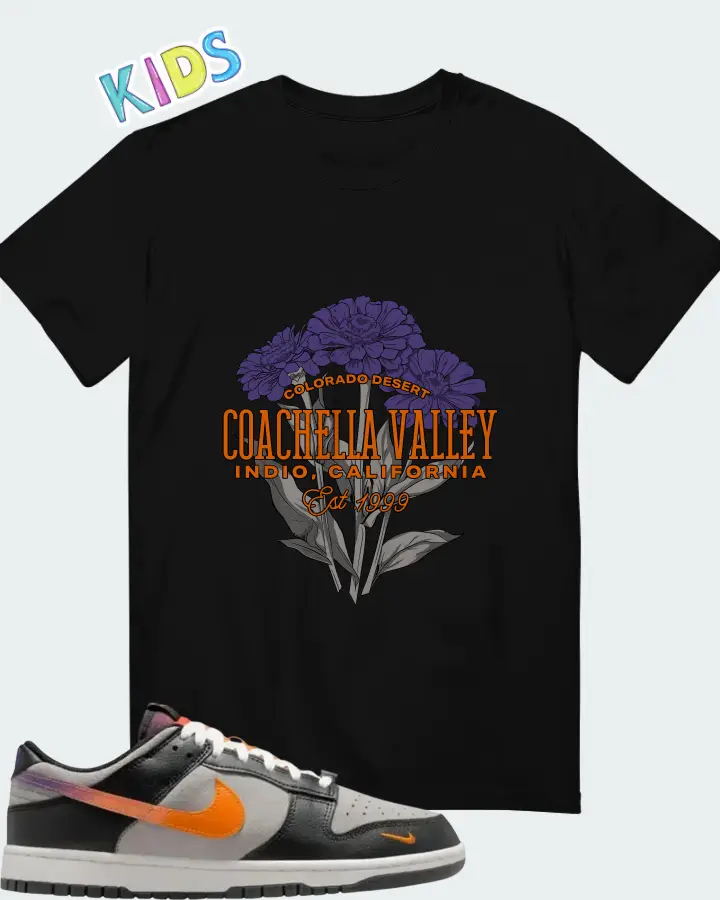 Nike Dunk Low Sunset Matching Kid's T-Shirt