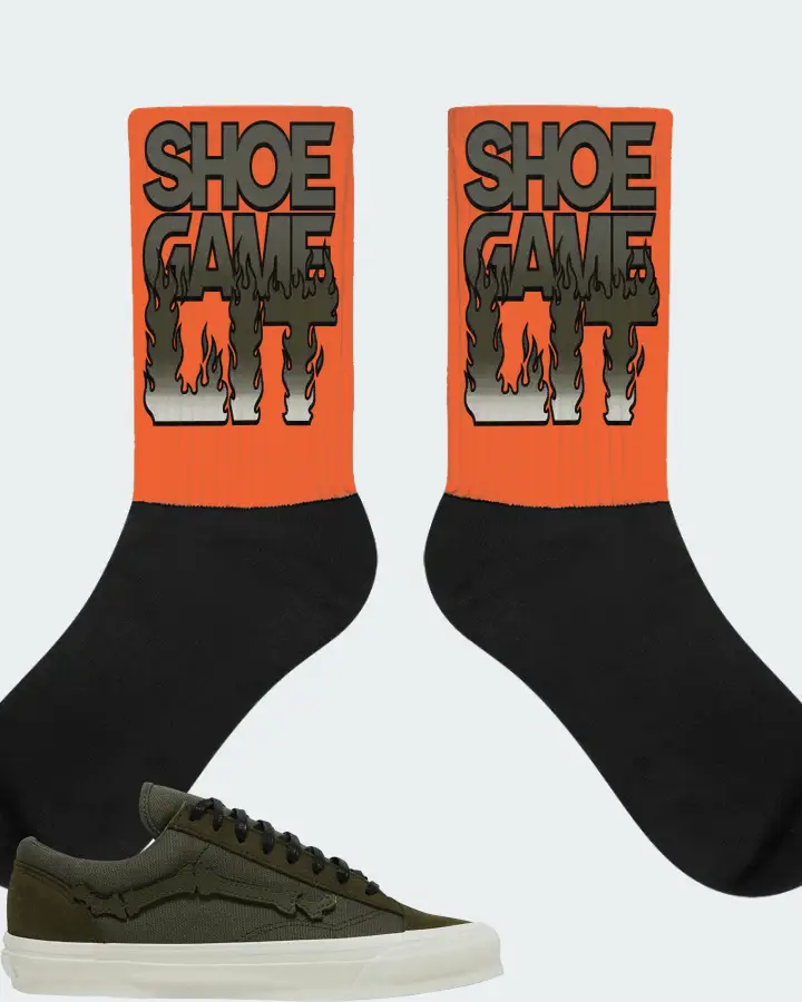 Vans OG Style 36 LX Sneaker Matching Orange Socks - Shoe Game Lit Refreshed