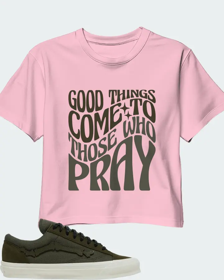 Vans OG Style 36 LX Sneaker Matching Crop Top - Good Things Come To Those Who Pray
