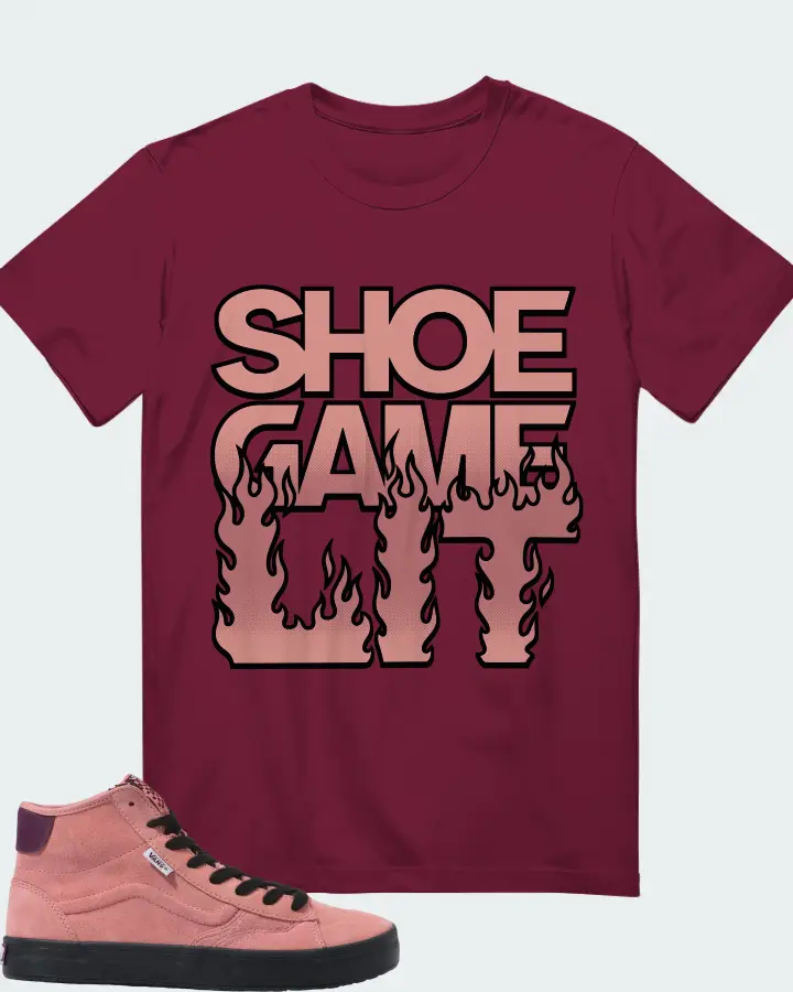 Vans The Lizzie Sneaker Matching Maroon T-Shirt - Shoe Game Lit Refreshed