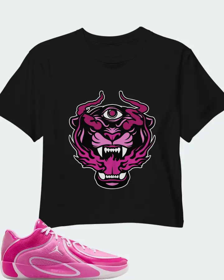 Air Jordan Tatum 4 China Rose Matching Crop Top