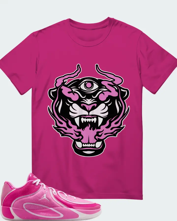 Air Jordan Tatum 4 China Rose Matching T-Shirt