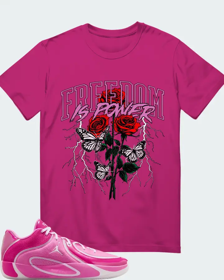 Air Jordan Tatum 4 China Rose Matching T-Shirt