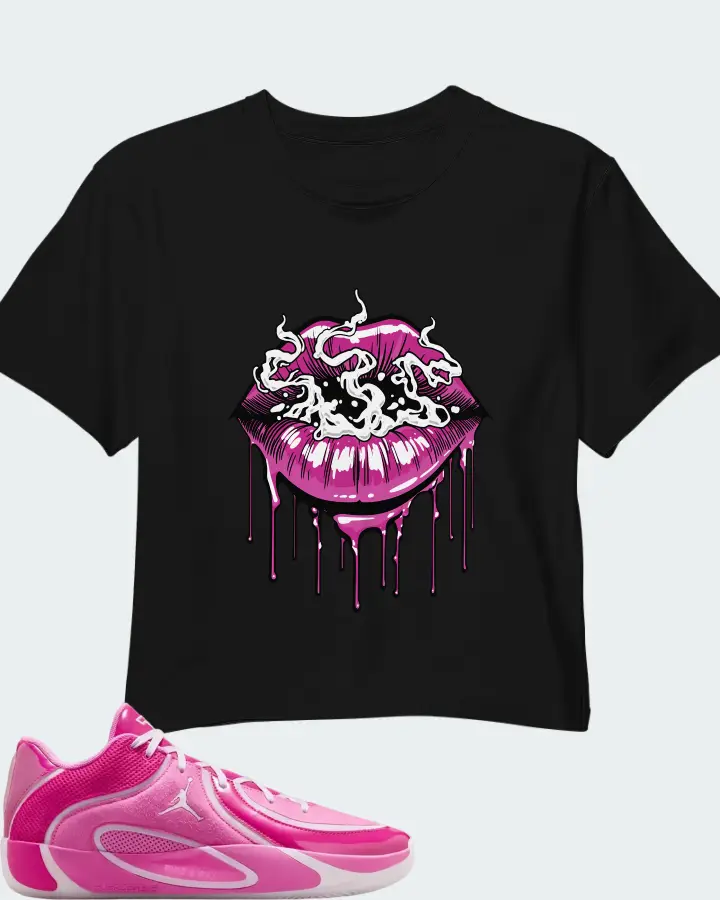 Air Jordan Tatum 4 China Rose Matching Crop Top