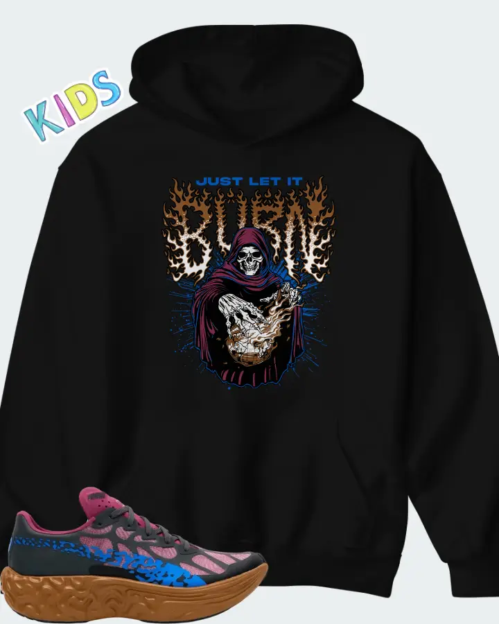 Salehe Bembury x Puma Velum Nitro Magenta Gleam Matching Kid's Hoodie