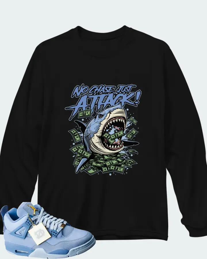 Air Jordan 4 UNC PE (2025) Matching Long Sleeve T-Shirt