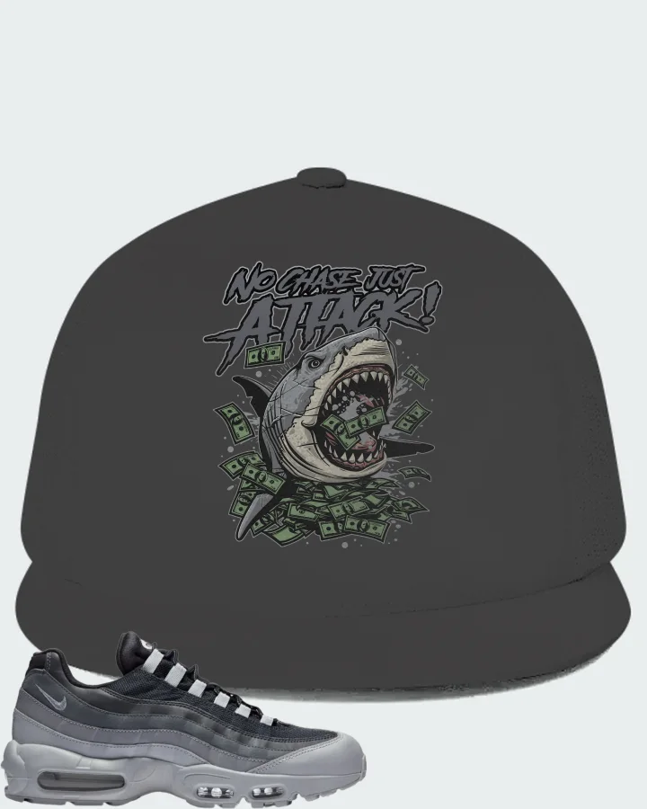 Nike Air Max 95 Wolf Grey Cool Grey Dark Grey Matching Hat