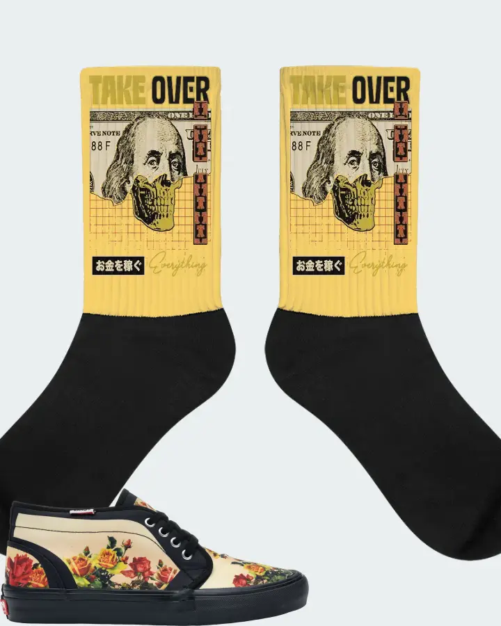 Vans Chukka Sneaker Matching Yellow Socks - Take Over