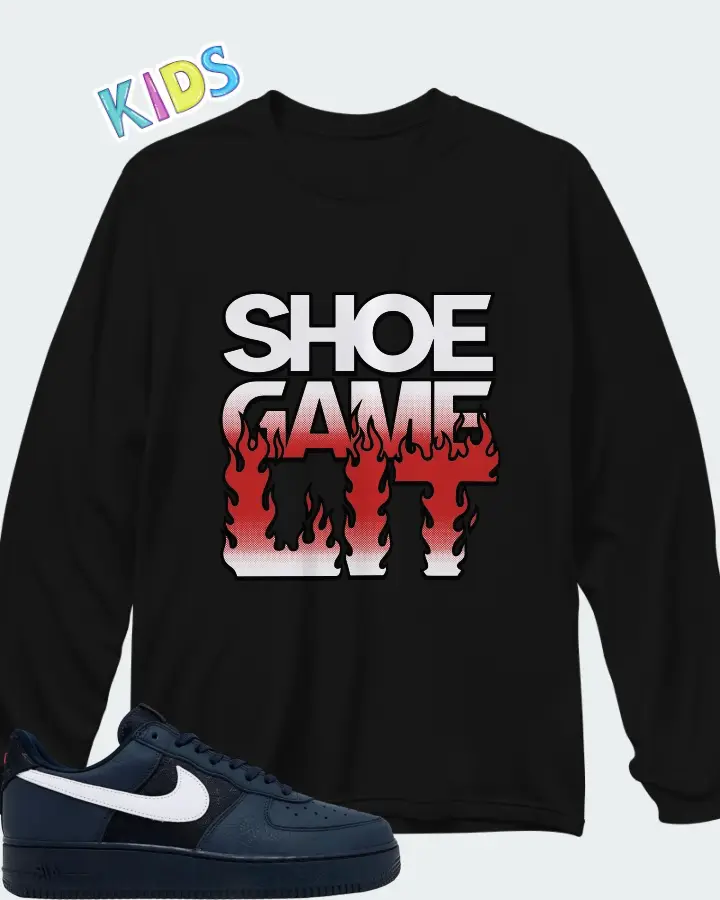 Nike Air Force 1 Low Team USA Matching Kid's Long Sleeve T-Shirt