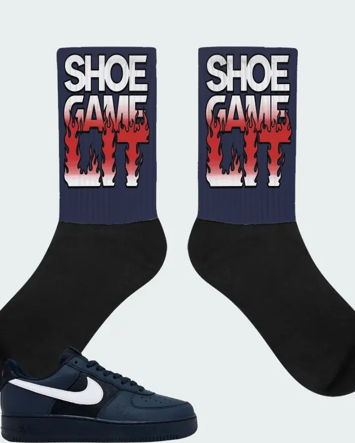Nike Air Force 1 Low Team USA Matching Socks