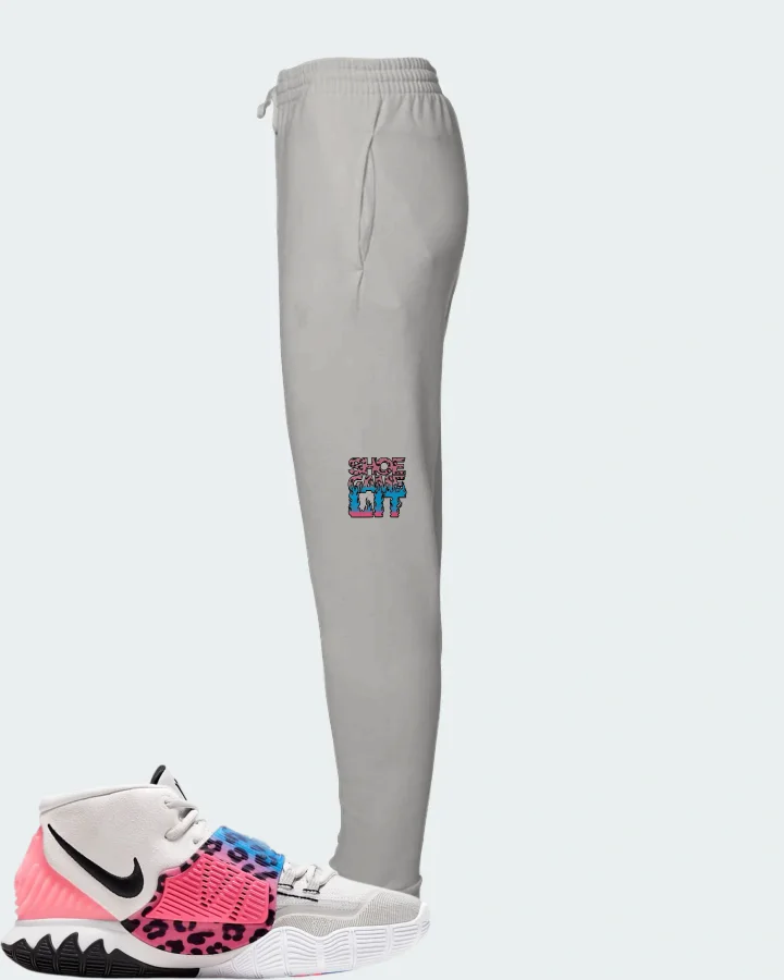 Nike Kyrie 6 Sneaker Matching Grey Joggers - Shoe Game Lit Refreshed