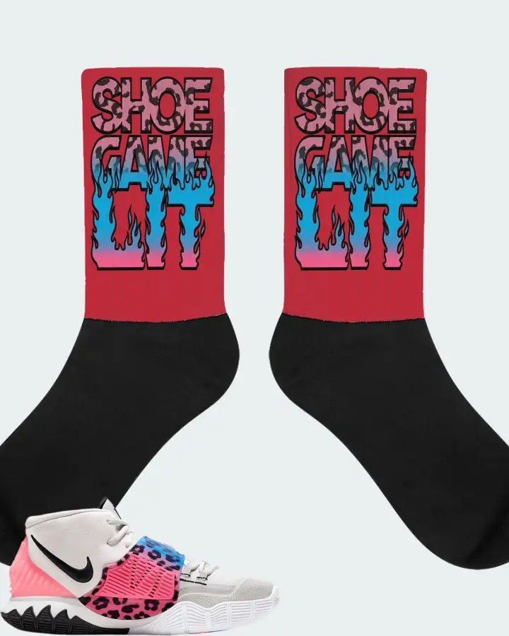 Nike Kyrie 6 Sneaker Matching Red Socks - Shoe Game Lit Refreshed