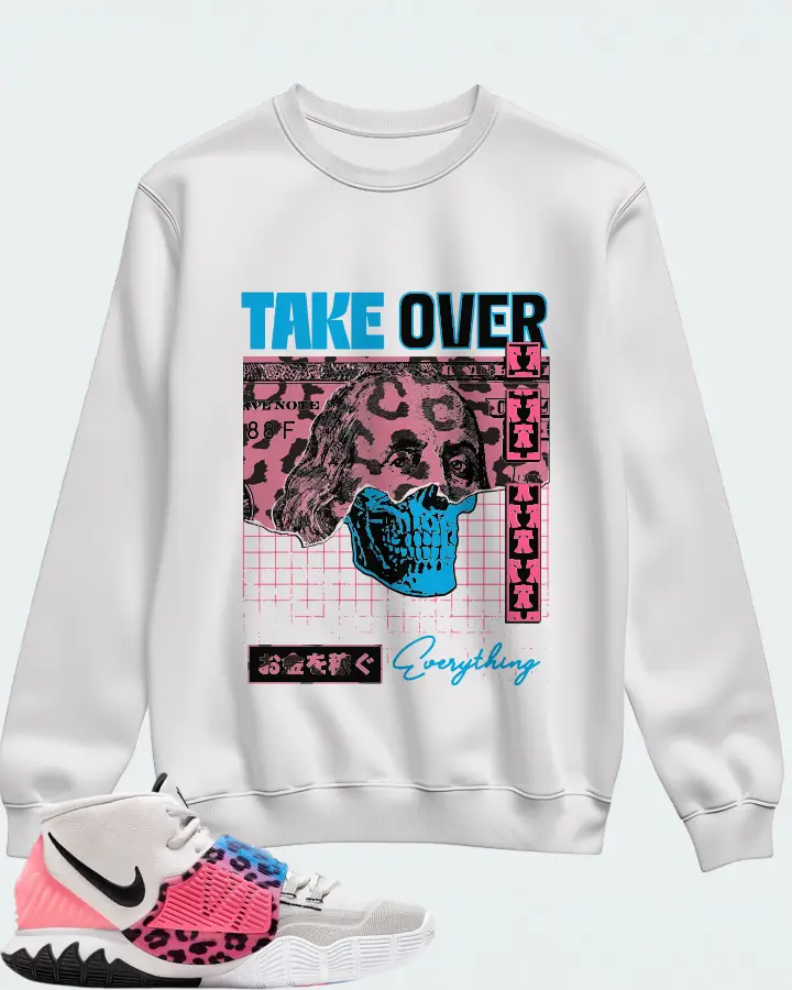 Nike Kyrie 6 Sneaker Matching White Sweatshirt - Take Over