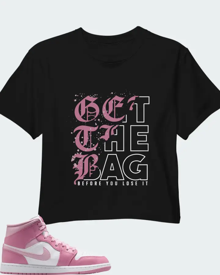 Air Jordan Jordan 1 Mid Elemental Pink Iced Carmine Matching Crop Top