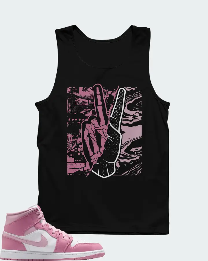 Air Jordan Jordan 1 Mid Elemental Pink Iced Carmine Matching Tank Top