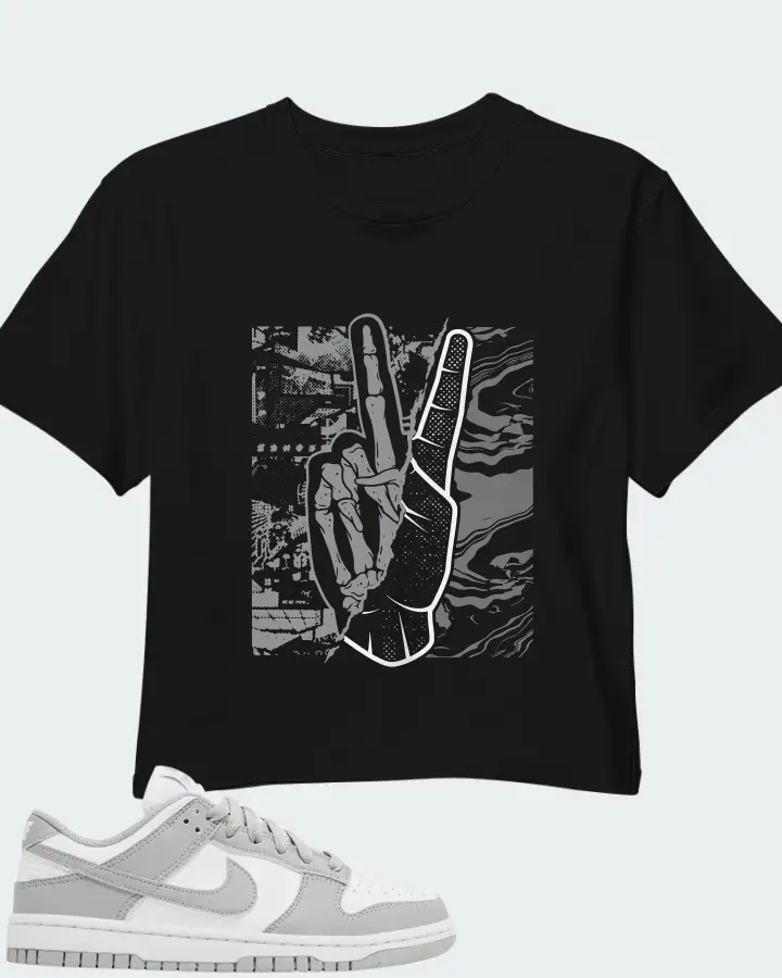 Nike Dunk Low Next Nature Light Smoke Grey Matching Crop Top