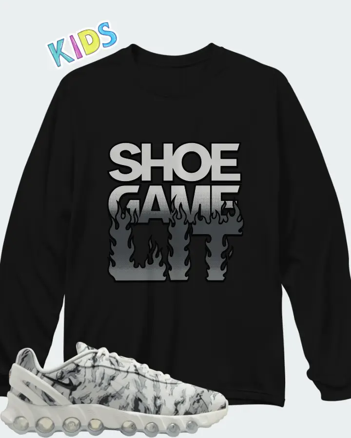 Nike Air Max Dn8 Summit White Cool Grey Matching Kid's Long Sleeve T-Shirt