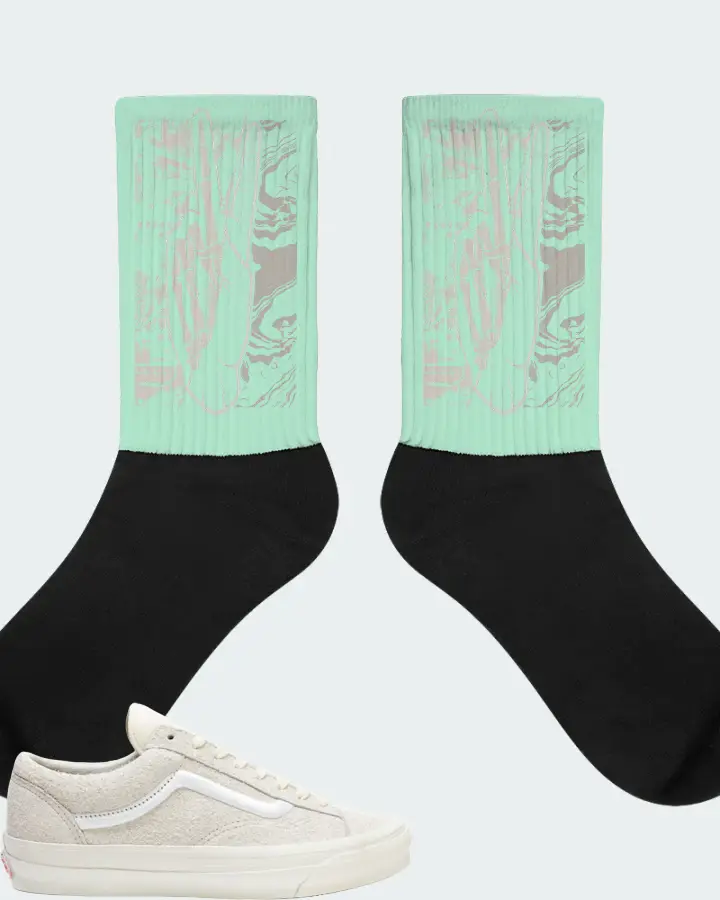 Vans Og Style 36 LX Sneaker Matching Mint Socks - Peace of mind