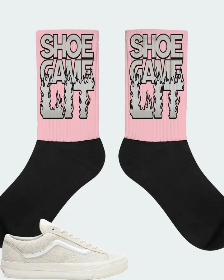 Vans Og Style 36 LX Sneaker Matching Pink Socks - Shoe Game Lit Refreshed
