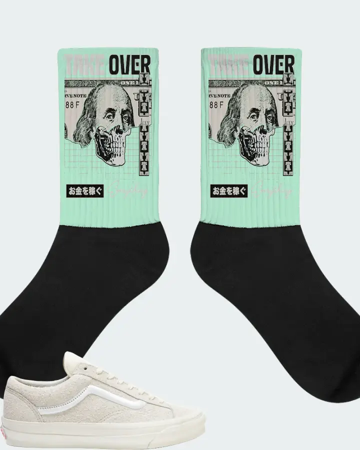 Vans Og Style 36 LX Sneaker Matching Mint Socks - Take Over