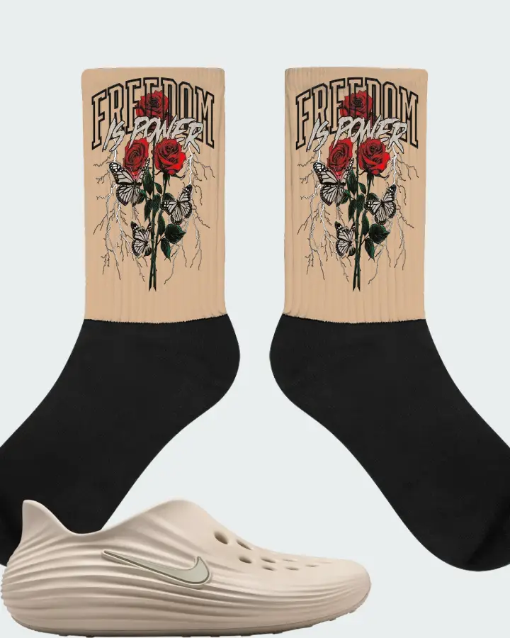 Nike ReactX Rejuven8 Light Orewood Brown Matching Socks