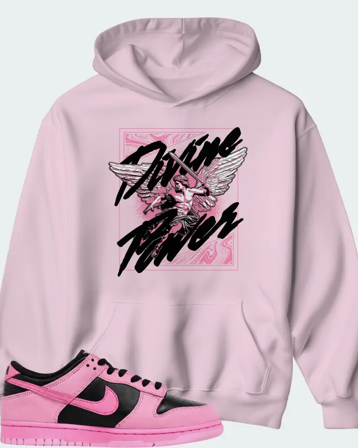 Nike Dunk Low SE Pink Rise Matching Hoodie