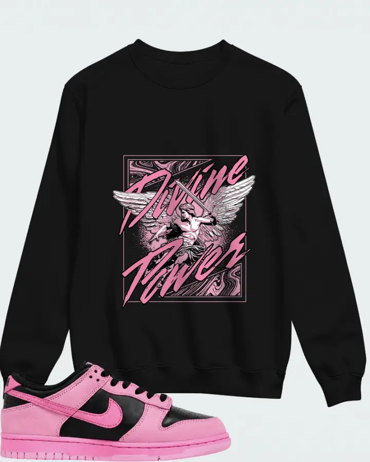 Nike Dunk Low SE Pink Rise Matching Sweatshirt
