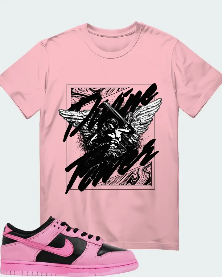 Nike Dunk Low SE Pink Rise Matching T-Shirt