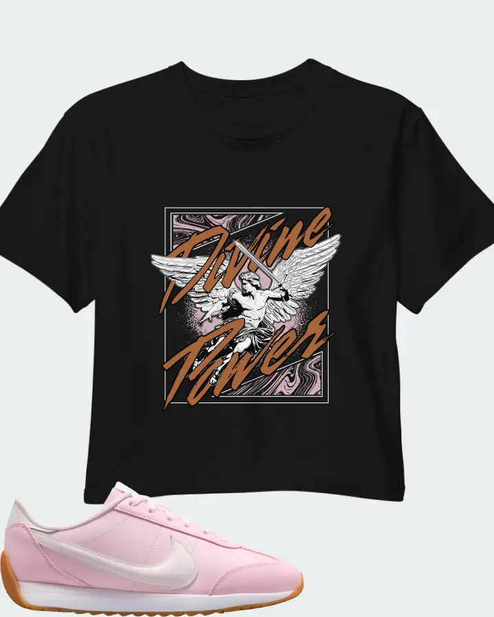 Nike Pacific Leather SE Pink Foam Pearl Pink Gum Matching Crop Top