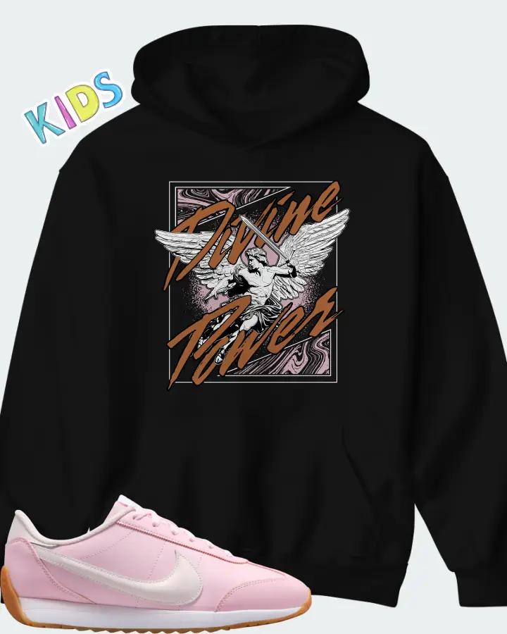 Nike Pacific Leather SE Pink Foam Pearl Pink Gum Matching Kid's Hoodie