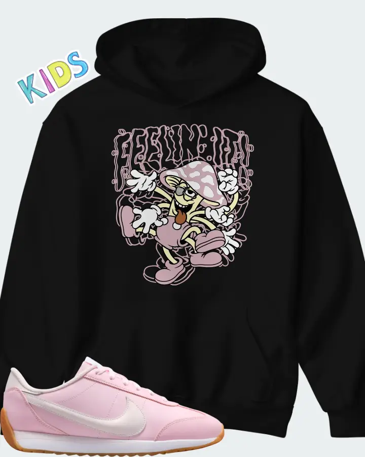 Nike Pacific Leather SE Pink Foam Pearl Pink Gum Matching Kid's Hoodie