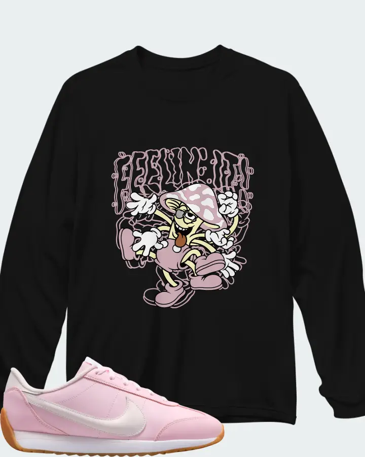 Nike Pacific Leather SE Pink Foam Pearl Pink Gum Matching Long Sleeve T-Shirt