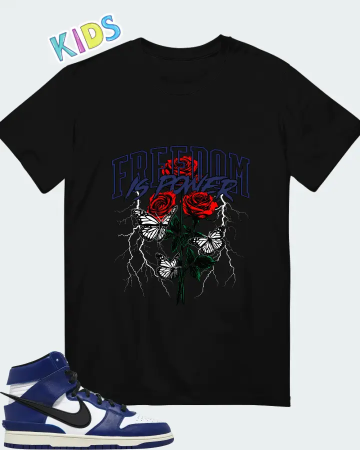 AMBUSH x Nike Dunk High Deep Royal Matching Kid's T-Shirt