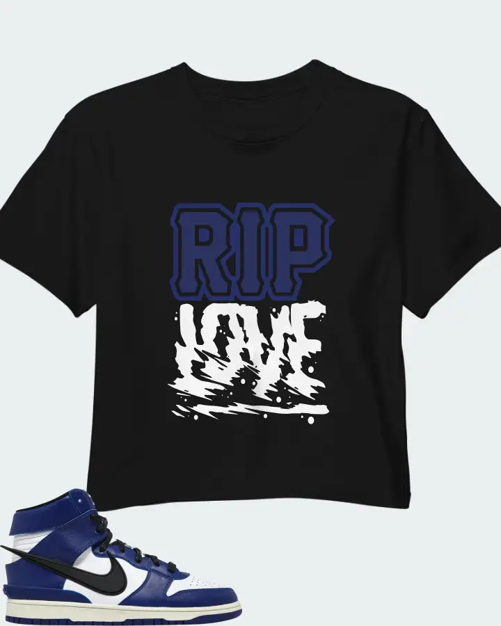 AMBUSH x Nike Dunk High Deep Royal Matching Crop Top