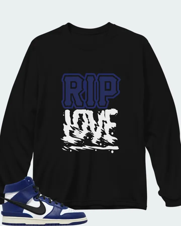 AMBUSH x Nike Dunk High Deep Royal Matching Long Sleeve T-Shirt