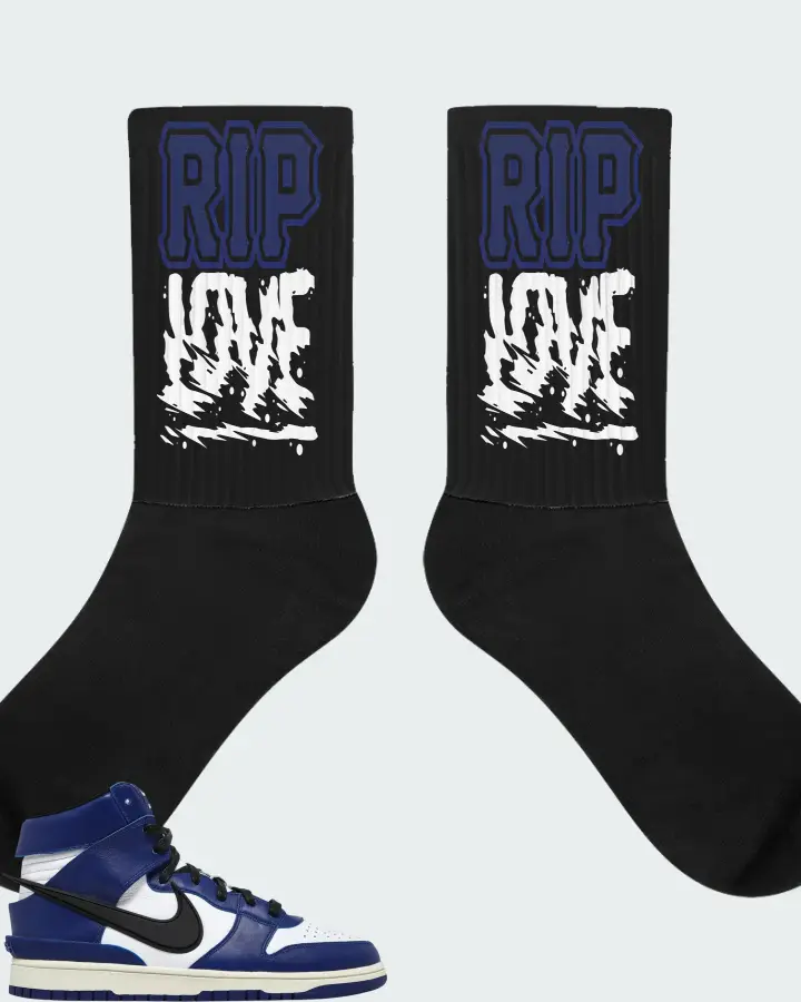 AMBUSH x Nike Dunk High Deep Royal Matching Socks