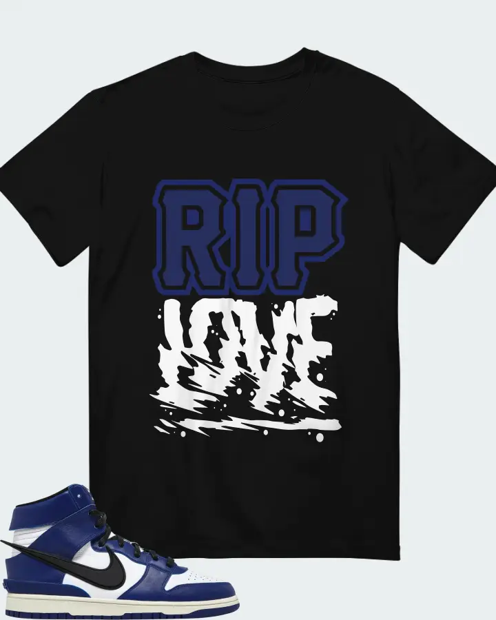 AMBUSH x Nike Dunk High Deep Royal Matching T-Shirt
